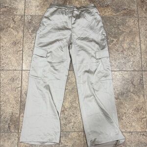 Zara Champagne Satin Pants